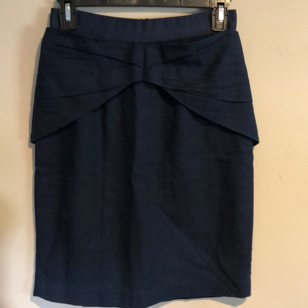 Girls from Savoy Anthropology pencil skirt navy 2